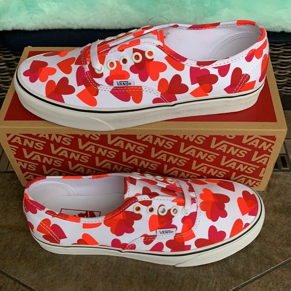 VANS AUTHENTIC Valentines Hearts True White/Fchspr - Picture 4 of 14